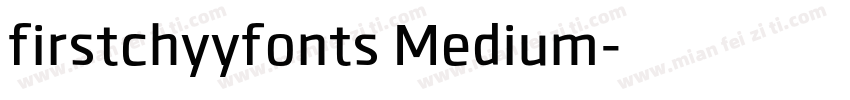 firstchyyfonts Medium字体转换